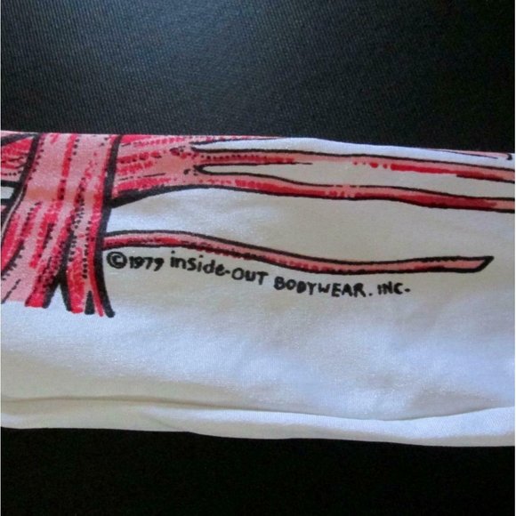 Vintage Inside Out Bodywear Leggings Bones Muscles Anatomy Image 1977 - Picture 6 of 8
